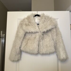 No Boundaries Cream Teddy Jacket